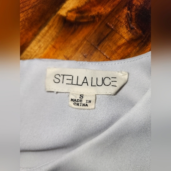 ** 2/$15 ** Stella Luce Silky Layered Sleeveless Blouse - Picture 2 of 9